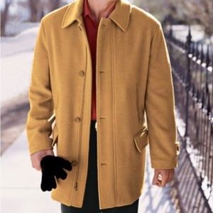 Men’s Irvine Park Wool Mustard Yellow Coat Size XL